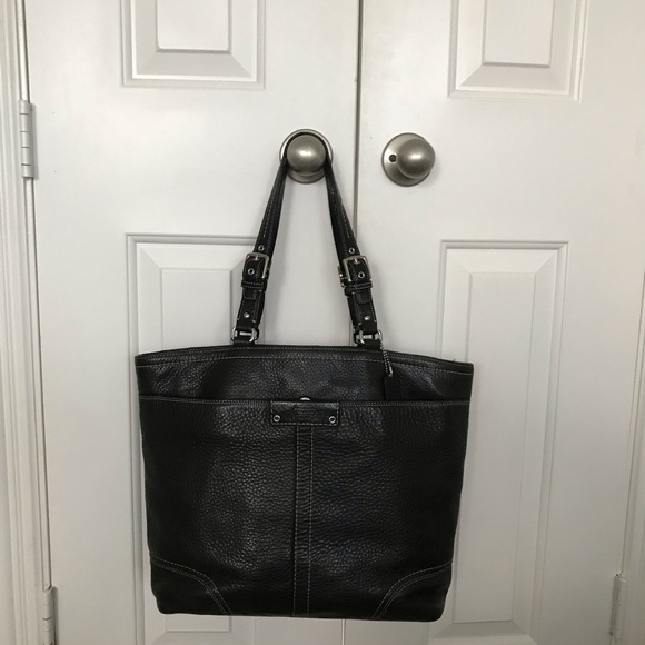 Leather Coach Tote - Picture 3 of 8